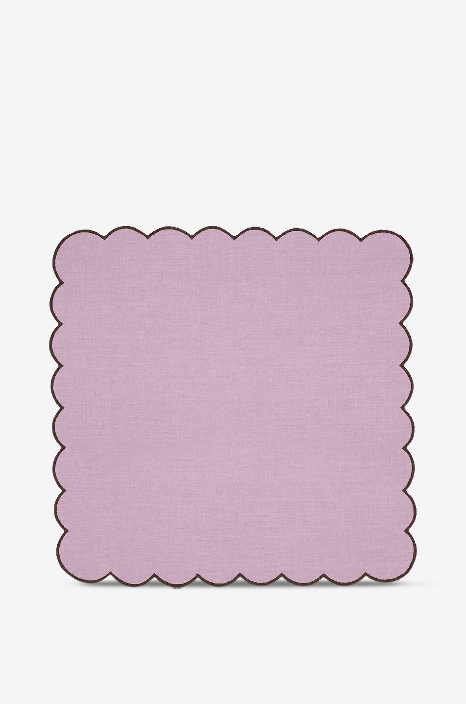 ARKITAIP Set of 2 linen napkins with scalloped edges Home LIGHT PURPLE 1