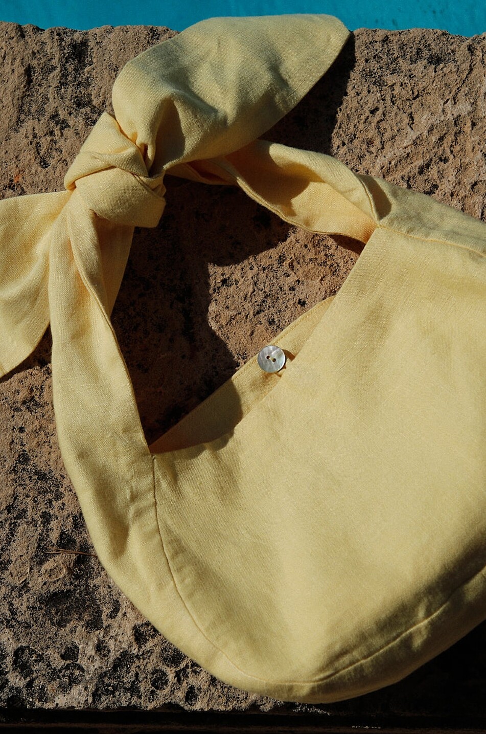 ARKITAIP Sac porté épaule en lin Ella Femme JAUNE 4