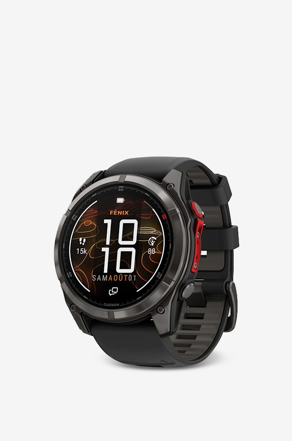 GARMIN Montre GPS à écran MicroLED saphir Fenix 8 Pro Unisexe NOIR 1
