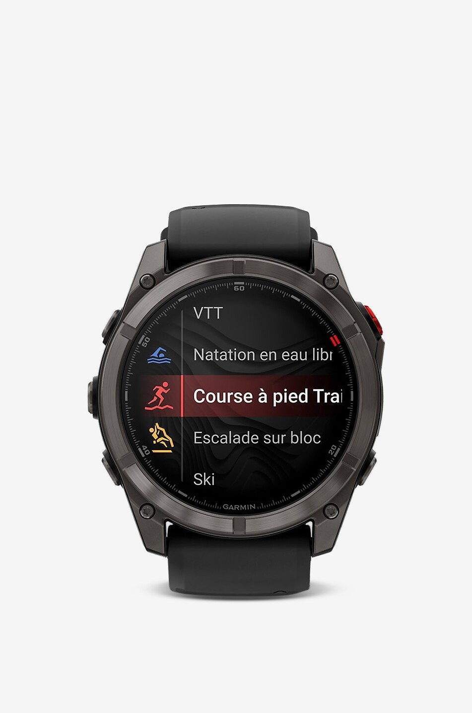GARMIN Montre GPS à écran MicroLED saphir Fenix 8 Pro Unisexe NOIR 5
