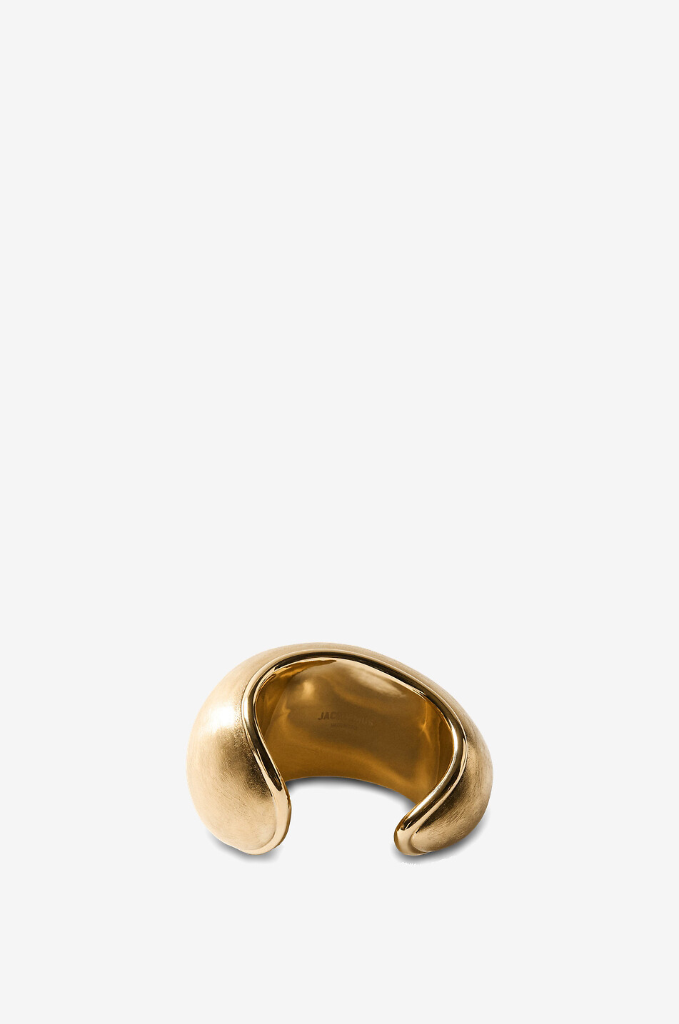 JACQUEMUS Strukturierte Manschette aus texturiertem vergoldetem Kupfer Le Bracelet Raisin Damen GOLDEN 2