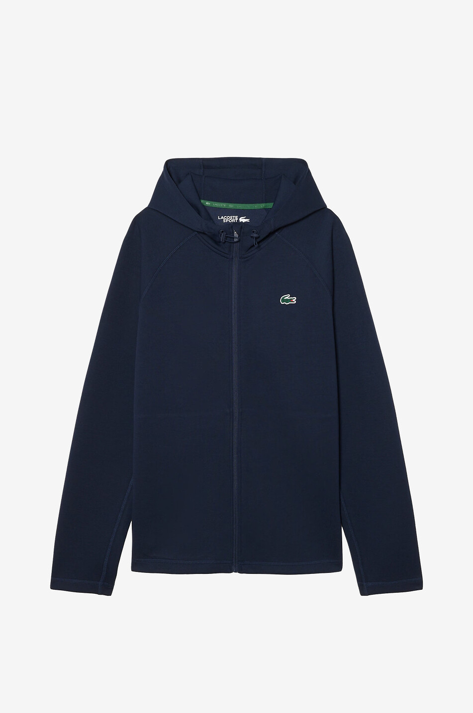 LACOSTE Lightweight hooded jacket in cotton interlock Men DARK BLUE 1
