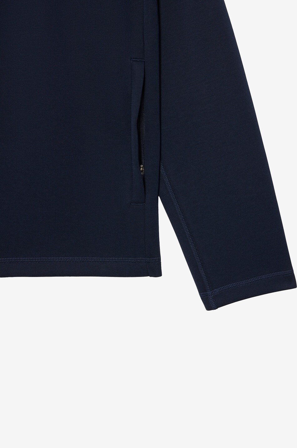 LACOSTE Lightweight hooded jacket in cotton interlock Men DARK BLUE 6