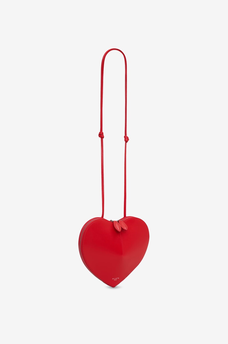 ALAÏA Sac porté épaule en cuir Le Coeur Femme ROUGE 2
