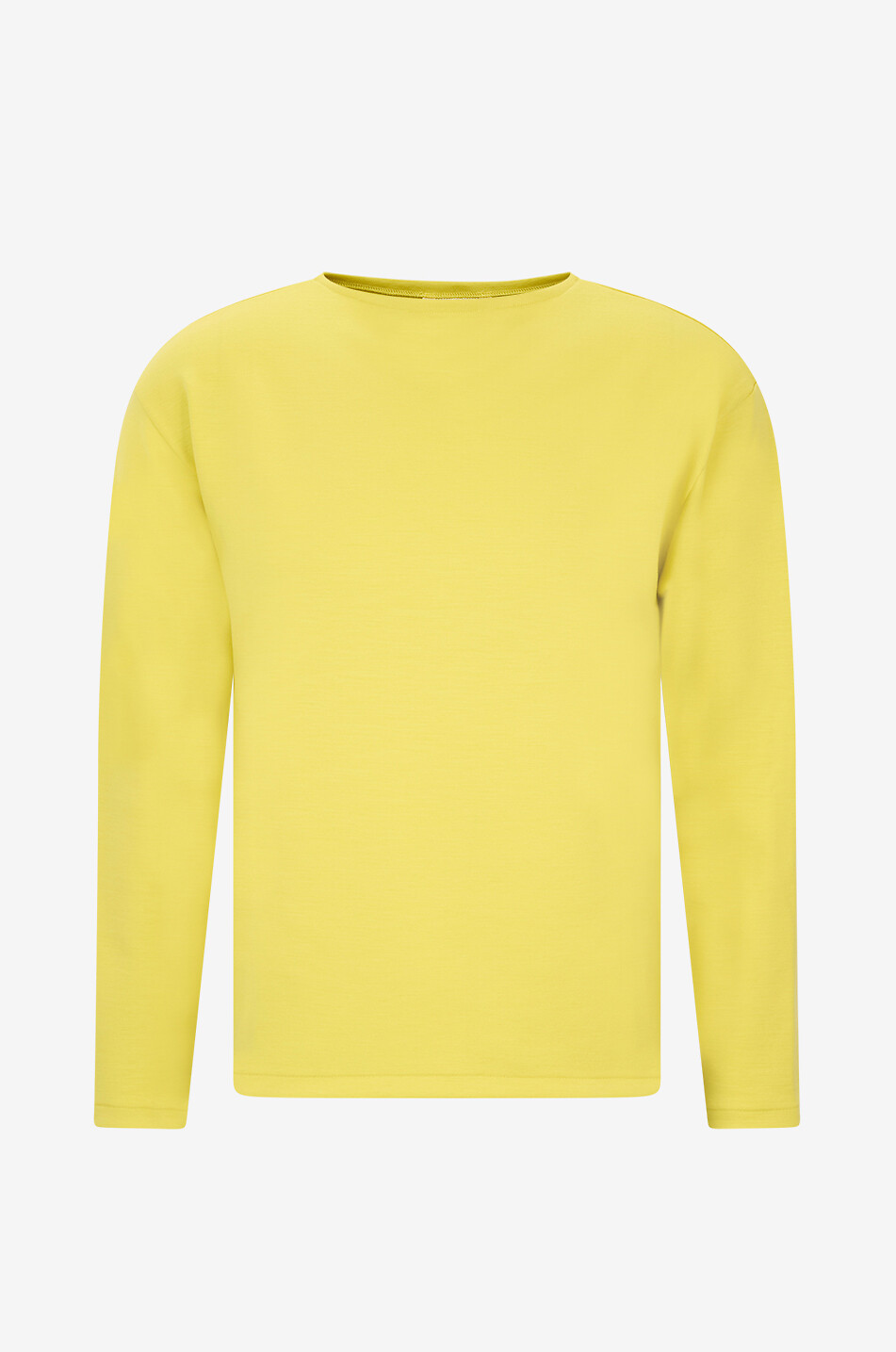 AURALEE Pullover mit U-Boot-Ausschnitt aus Woll-Jersey-Mix Herren HELLGRÜN 1