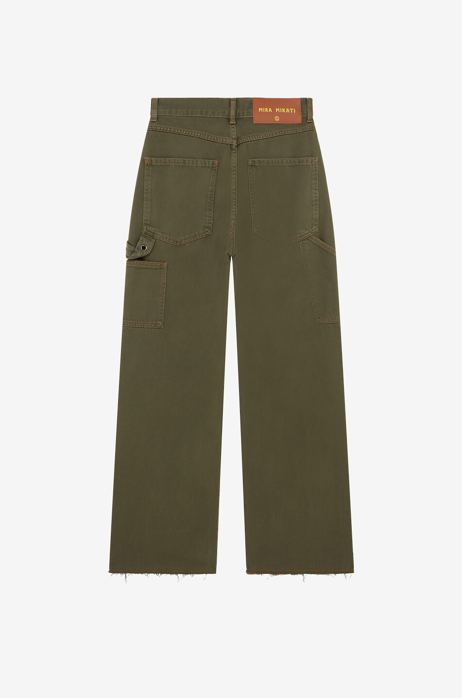 MIRA MIKATI Relaxed Carpenter straight cotton jeans Women KHAKI 2