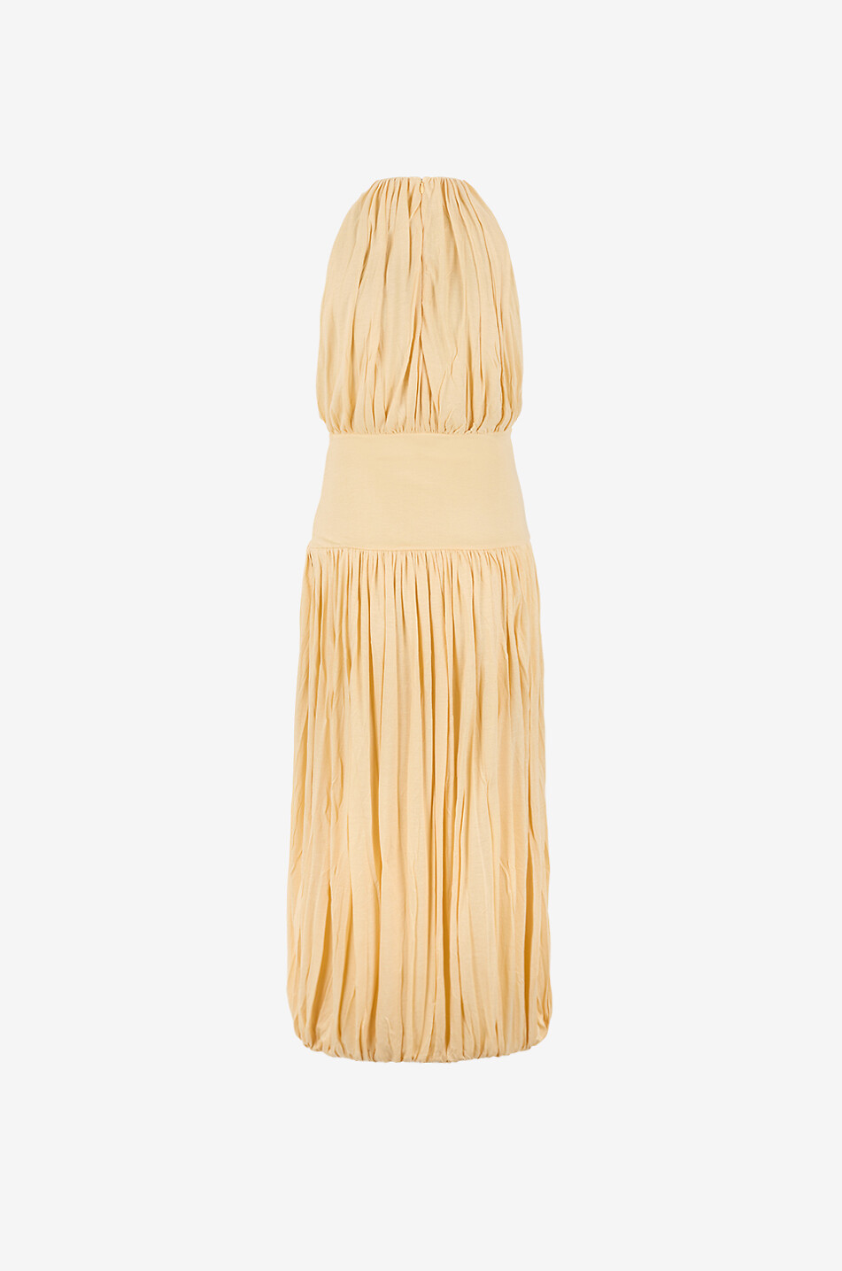 strapless open back dress Toteme Wool Silk Twinflower Skirt Macadamia main image 0