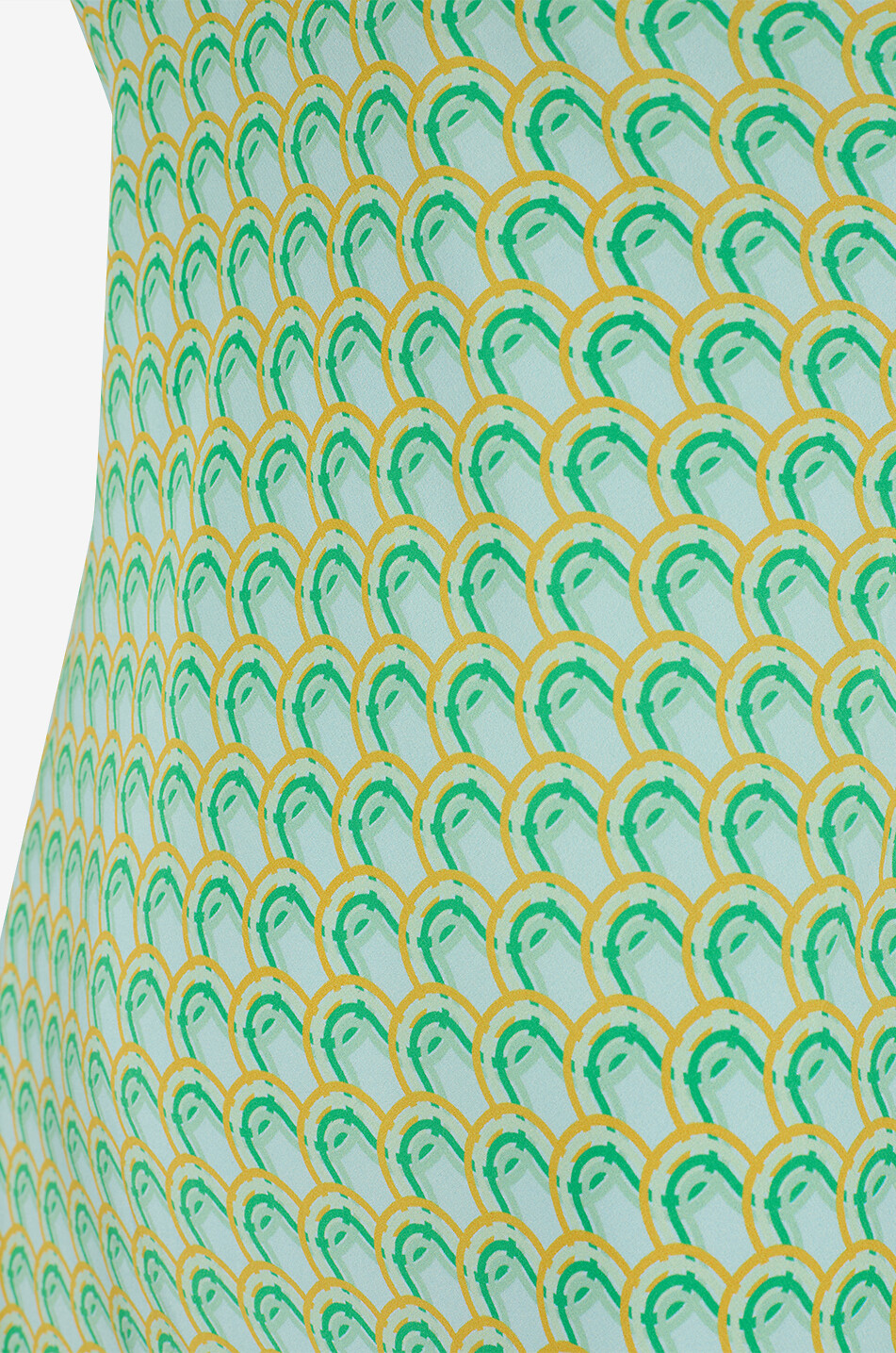 KARMA ON THE ROCKS Edo printed silk long nightdress Women GREEN 3