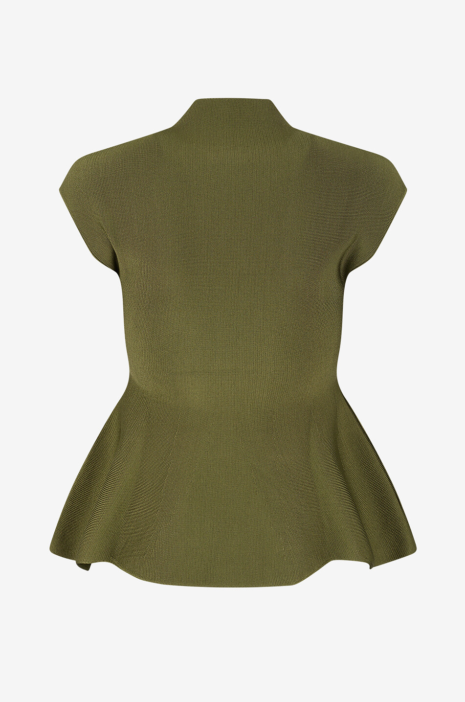 KHAITE Top à col montant cintré en viscose Andra Femme VERT 2