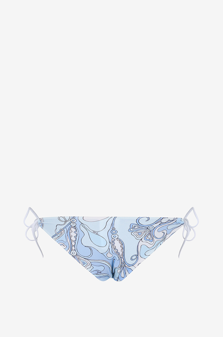 PUCCI Bas de bikini à liens à imprimé fantaisie Femme BLEU CLAIR 2