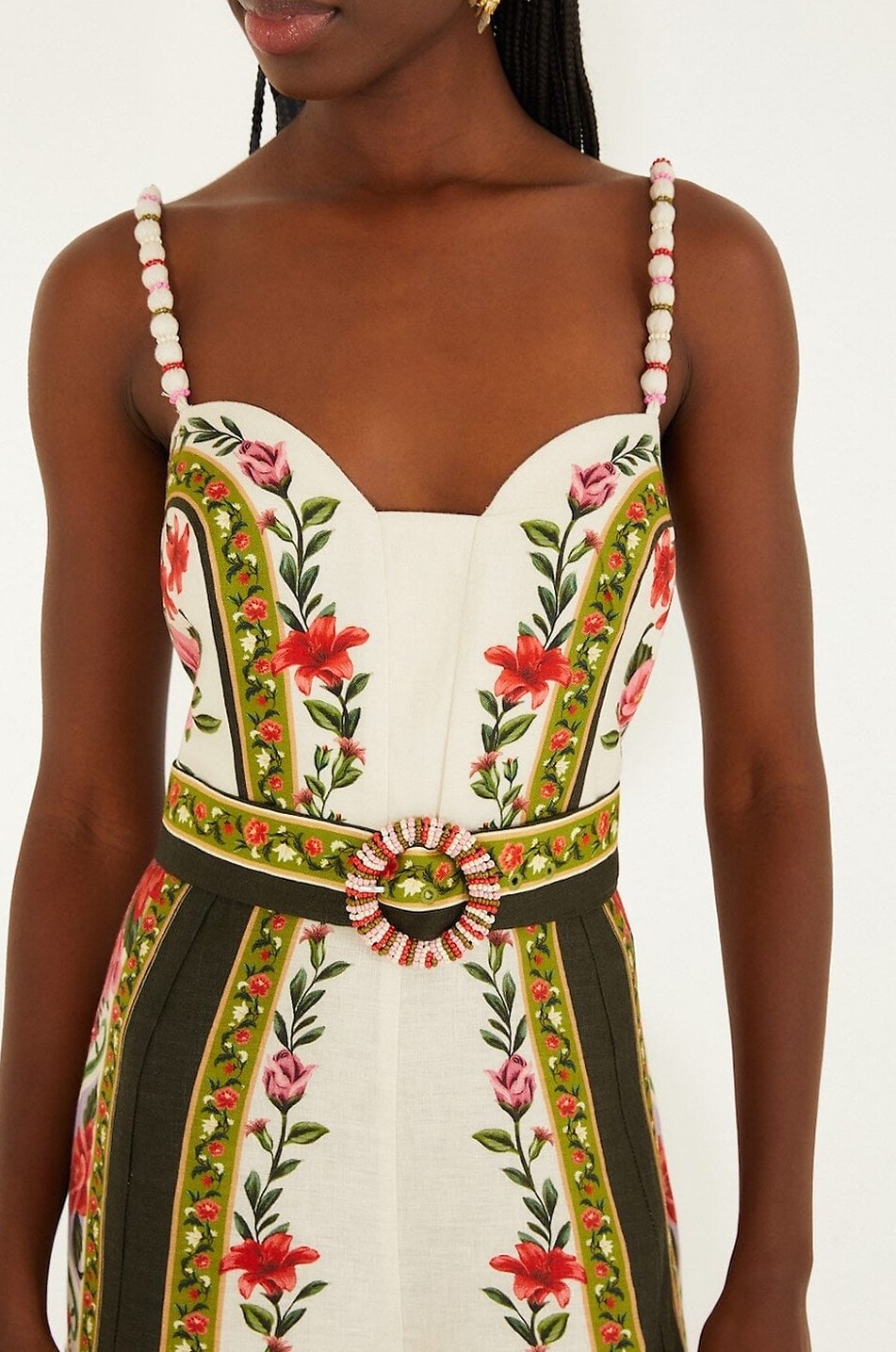 FARM RIO Wonder Rio strappy linen blend jumpsuit Women MULTI COLOURED 4