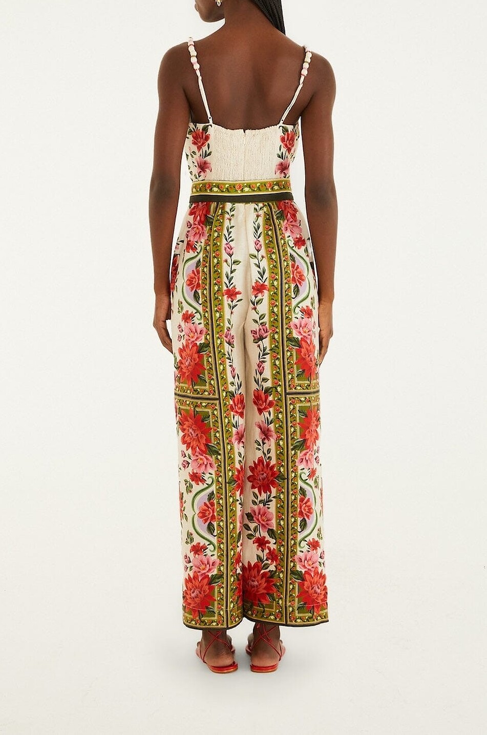 FARM RIO Wonder Rio strappy linen blend jumpsuit Women MULTI COLOURED 5