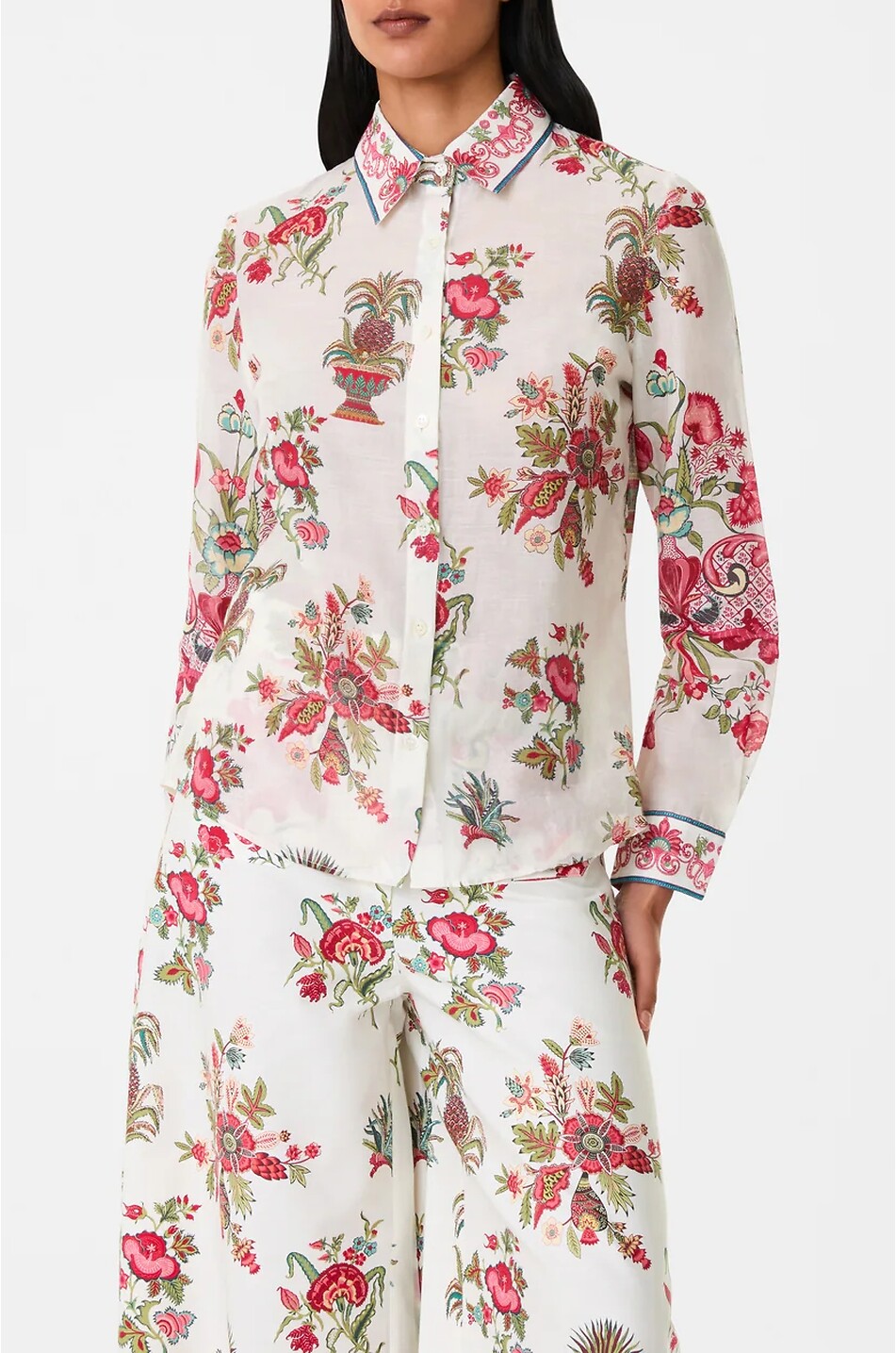 EMPORIO SIRENUSE Hemd mit floralem Print aus Baumwollvoile Patricia Damen BUNT 2