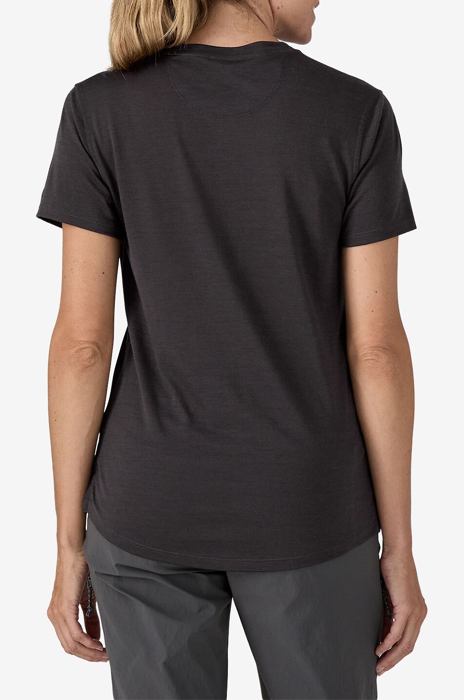 PATAGONIA Sport merino wool blend crew-neck t-shirt Women BLACK 4