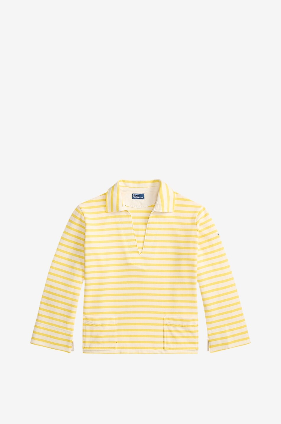 Striped cotton jersey Breton neck jumper