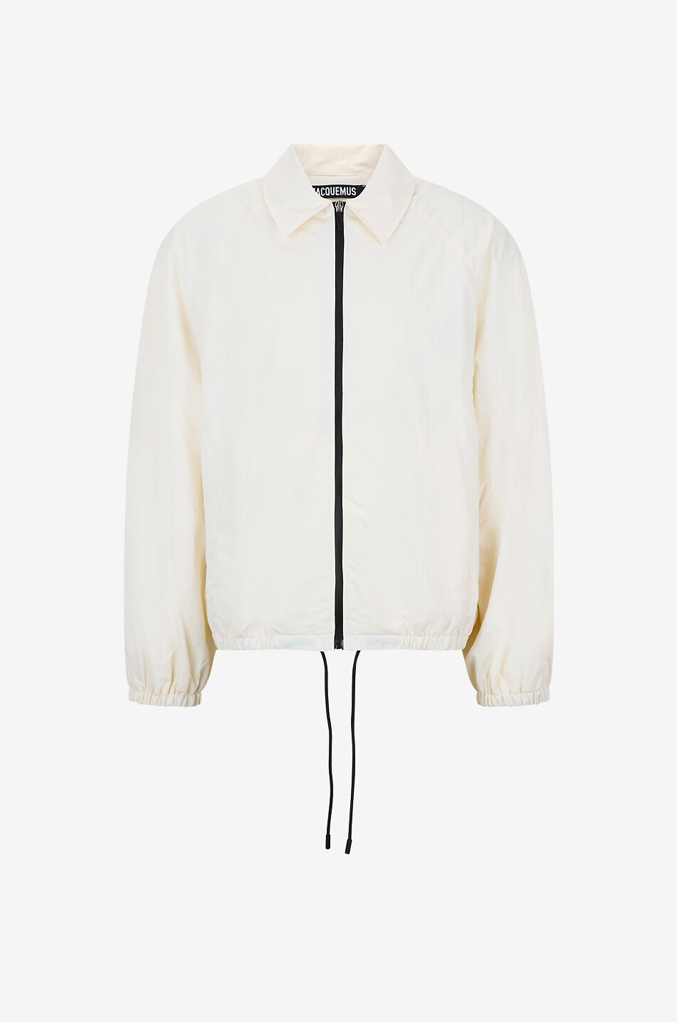 JACQUEMUS Kurze Windbreaker-Jacke aus technischem Gewebe Le Coupe-Vent Herren WEISS 1