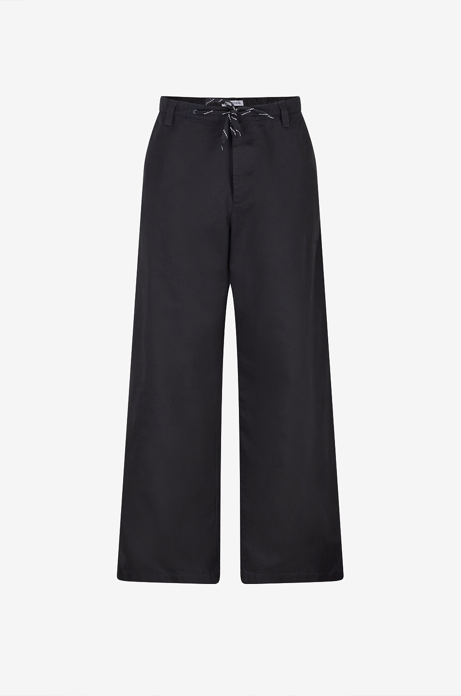 BALENCIAGA Pantalon chino large en sergé de coton Homme NOIR 1