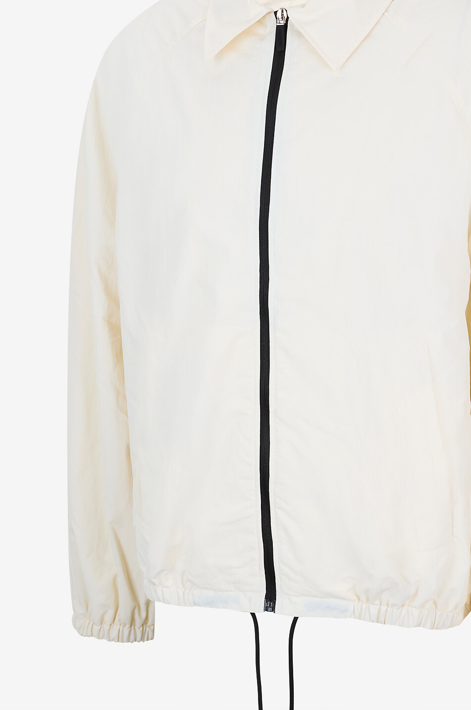 JACQUEMUS Kurze Windbreaker-Jacke aus technischem Gewebe Le Coupe-Vent Herren WEISS 3