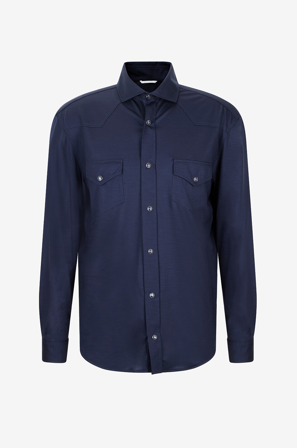 Chemise à col cutaway en laine Ribot