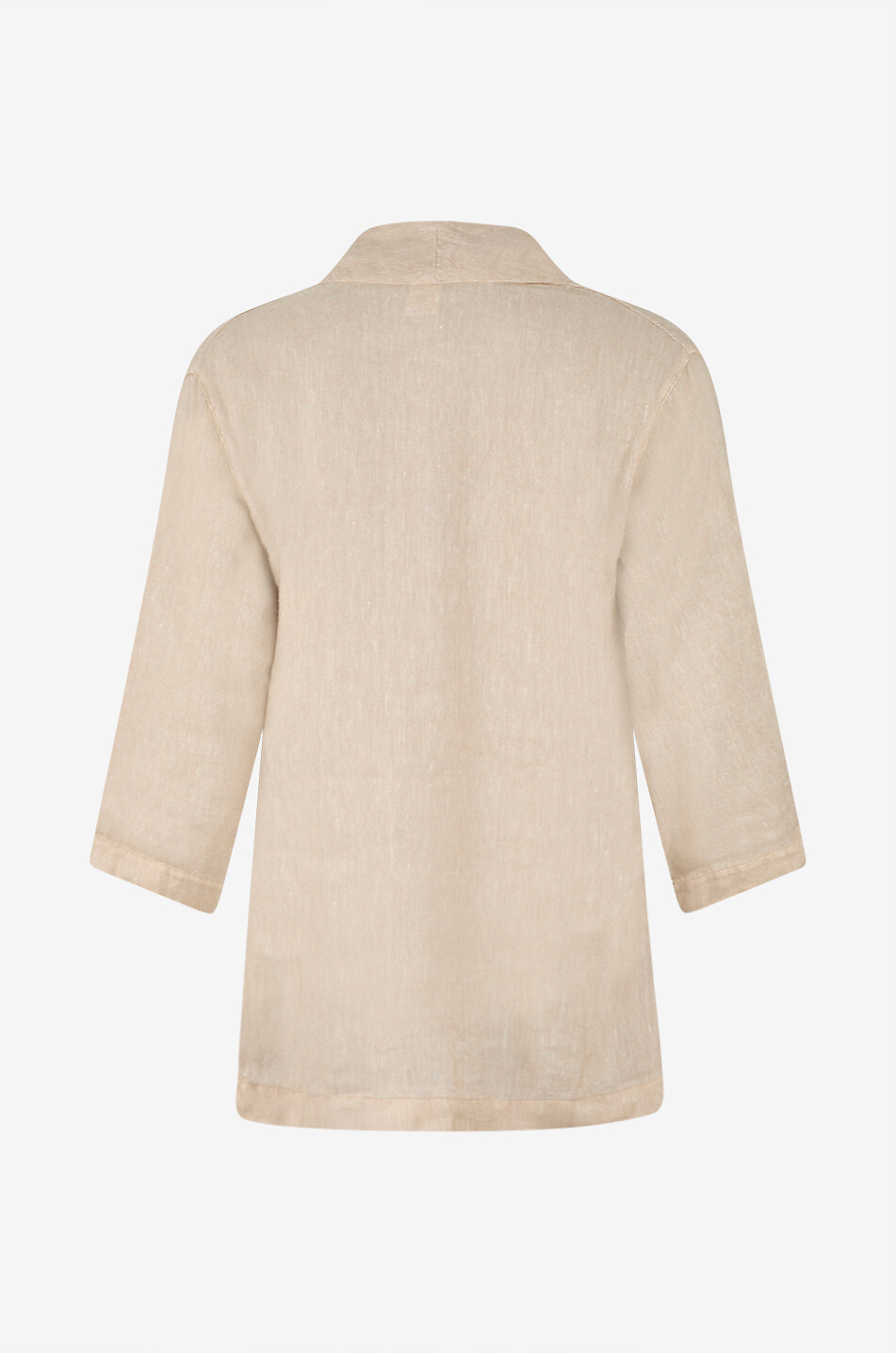 19 ANDREA'S 47 Notched lapel cashmere and linen blazer Women BEIGE 2
