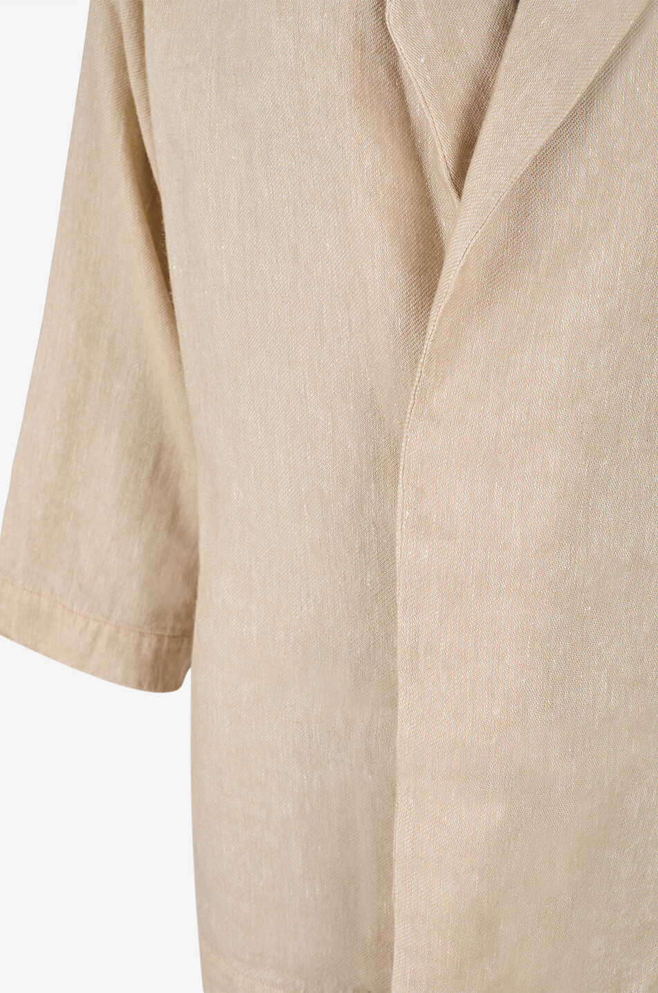 19 ANDREA'S 47 Notched lapel cashmere and linen blazer Women BEIGE 3