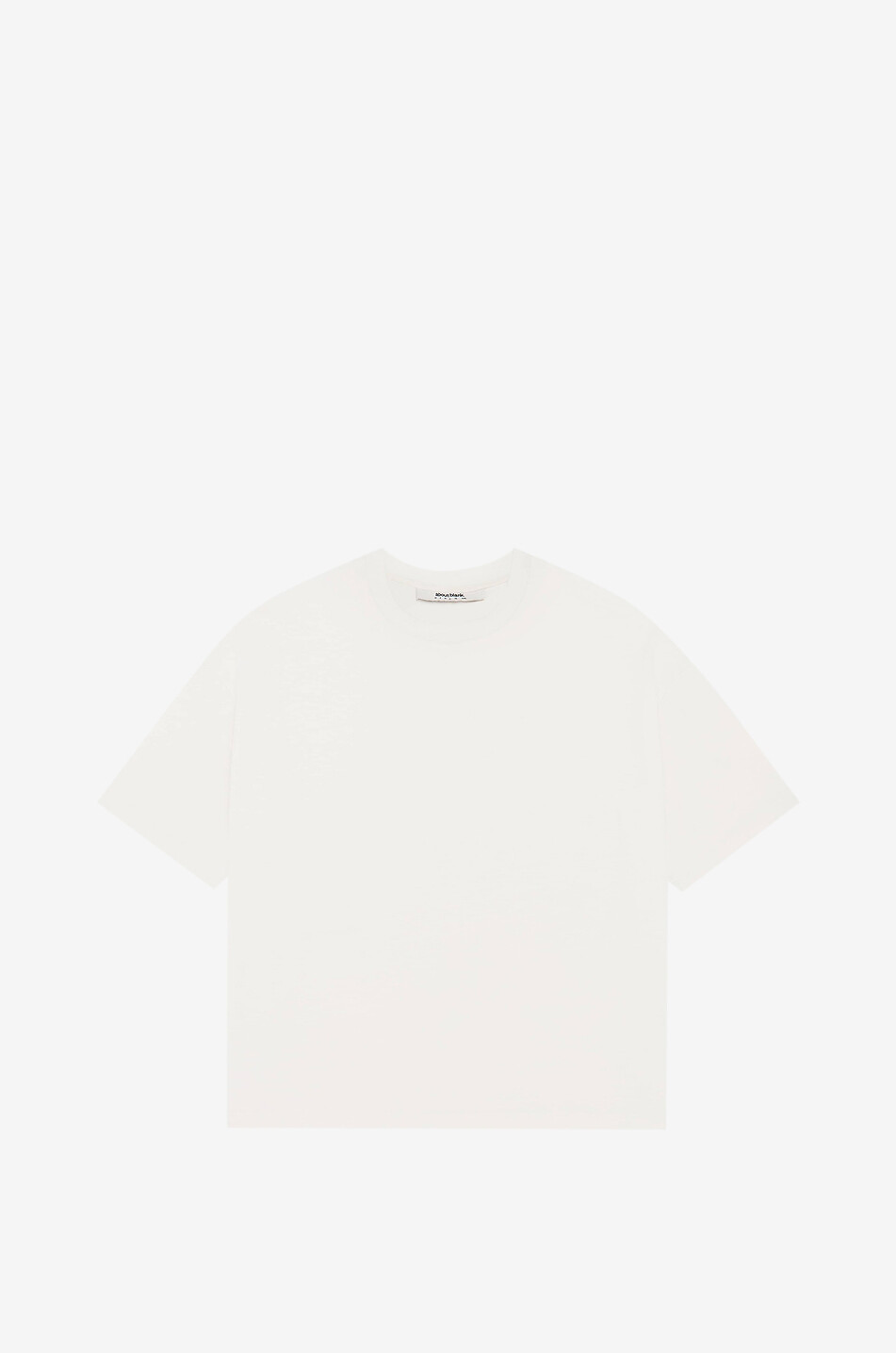 T-Shirt mit Stehkragen Boxy-Schnitt aus Baumwolle
