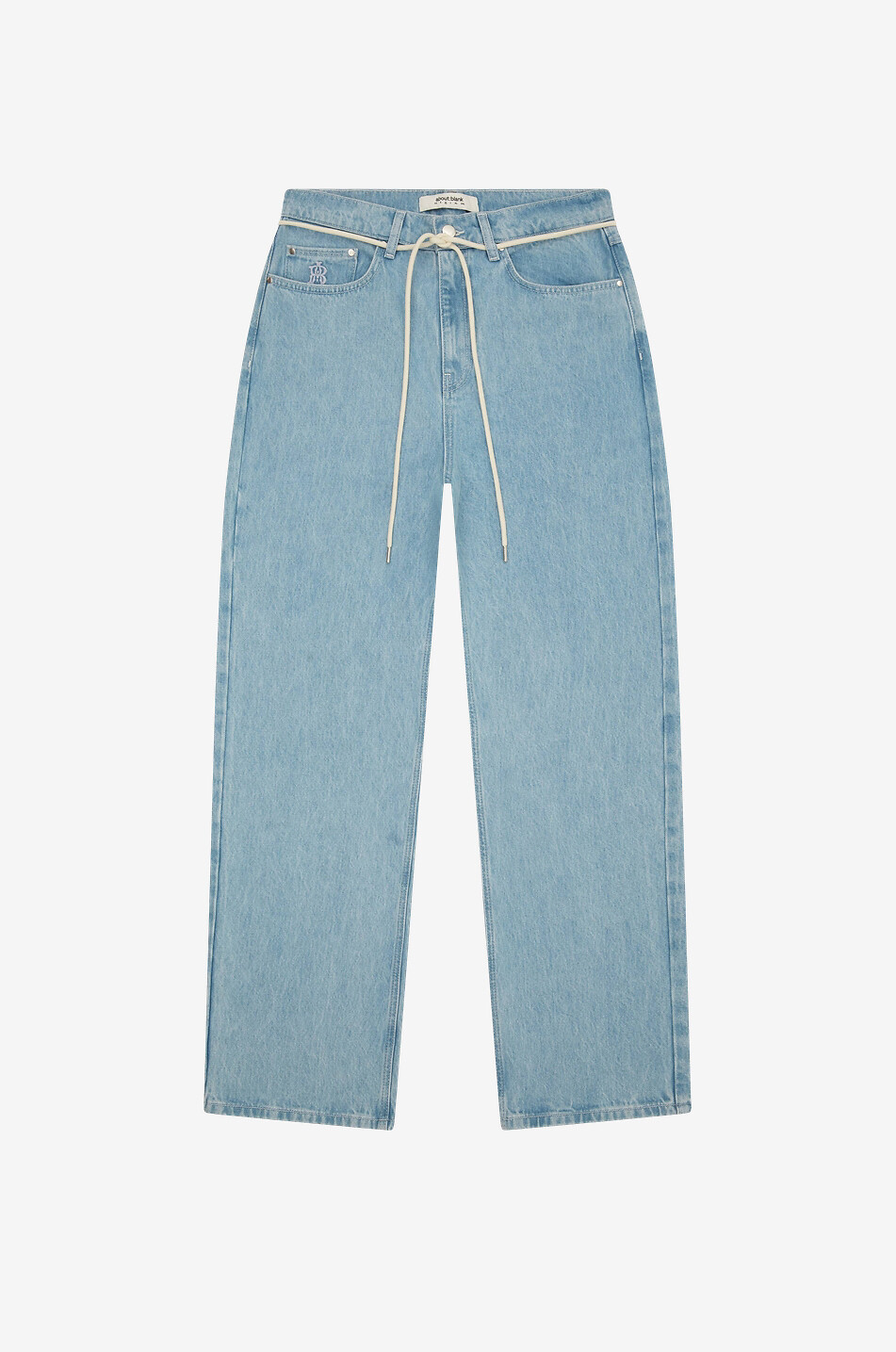 ABOUT:BLANK Relaxed wide-leg relaxed-fit cotton jeans Men BLUE 1