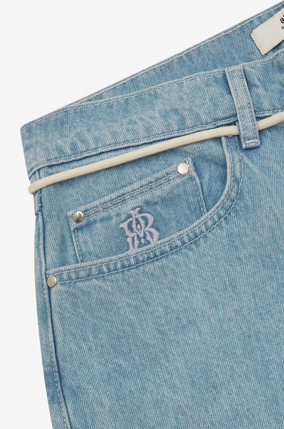 ABOUT:BLANK Relaxed wide-leg relaxed-fit cotton jeans Men BLUE 6