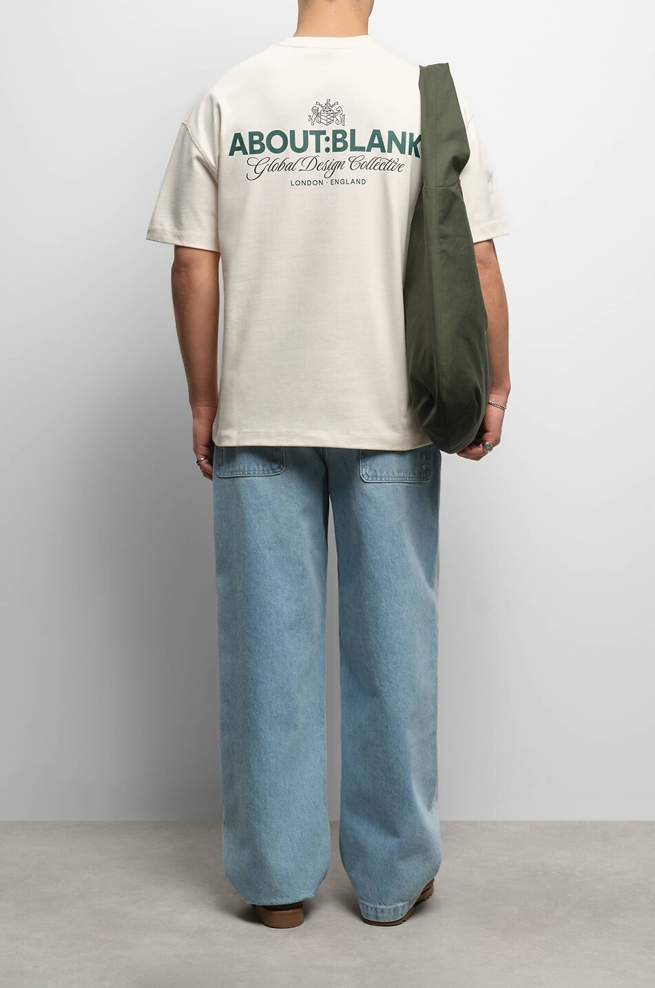 ABOUT:BLANK Relaxed wide-leg relaxed-fit cotton jeans Men BLUE 4