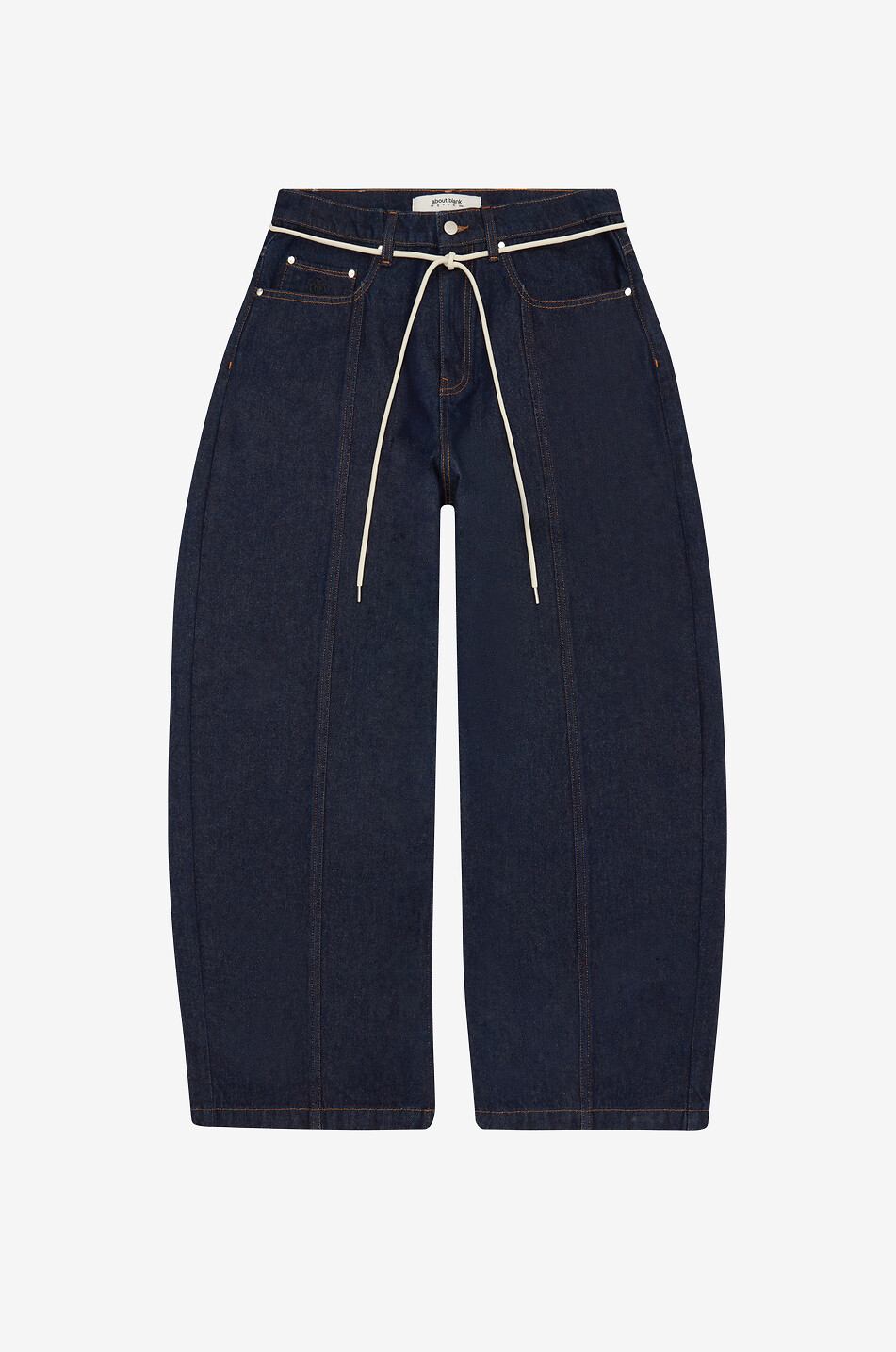 ABOUT:BLANK Wide-leg jeans in cotton denim Men DARK BLUE 1