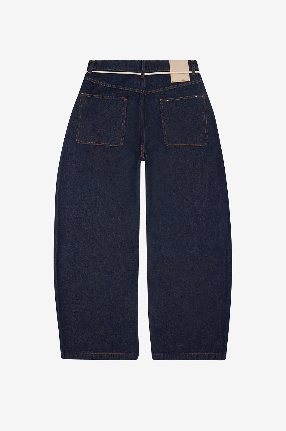 ABOUT:BLANK Wide-leg jeans in cotton denim Men DARK BLUE 2