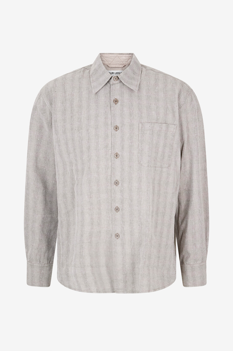 Above Above Trail Check Dryline Weave relaxed cotton and linen shirt