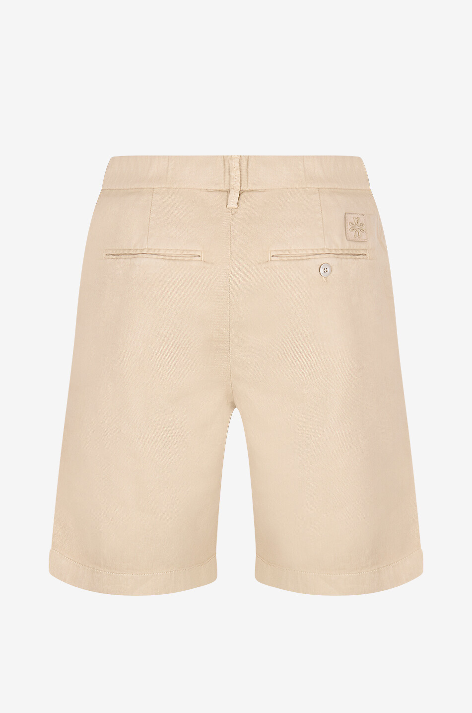 JACOB COHEN George cotton and linen canvas Bermuda shorts Men Light beige 2