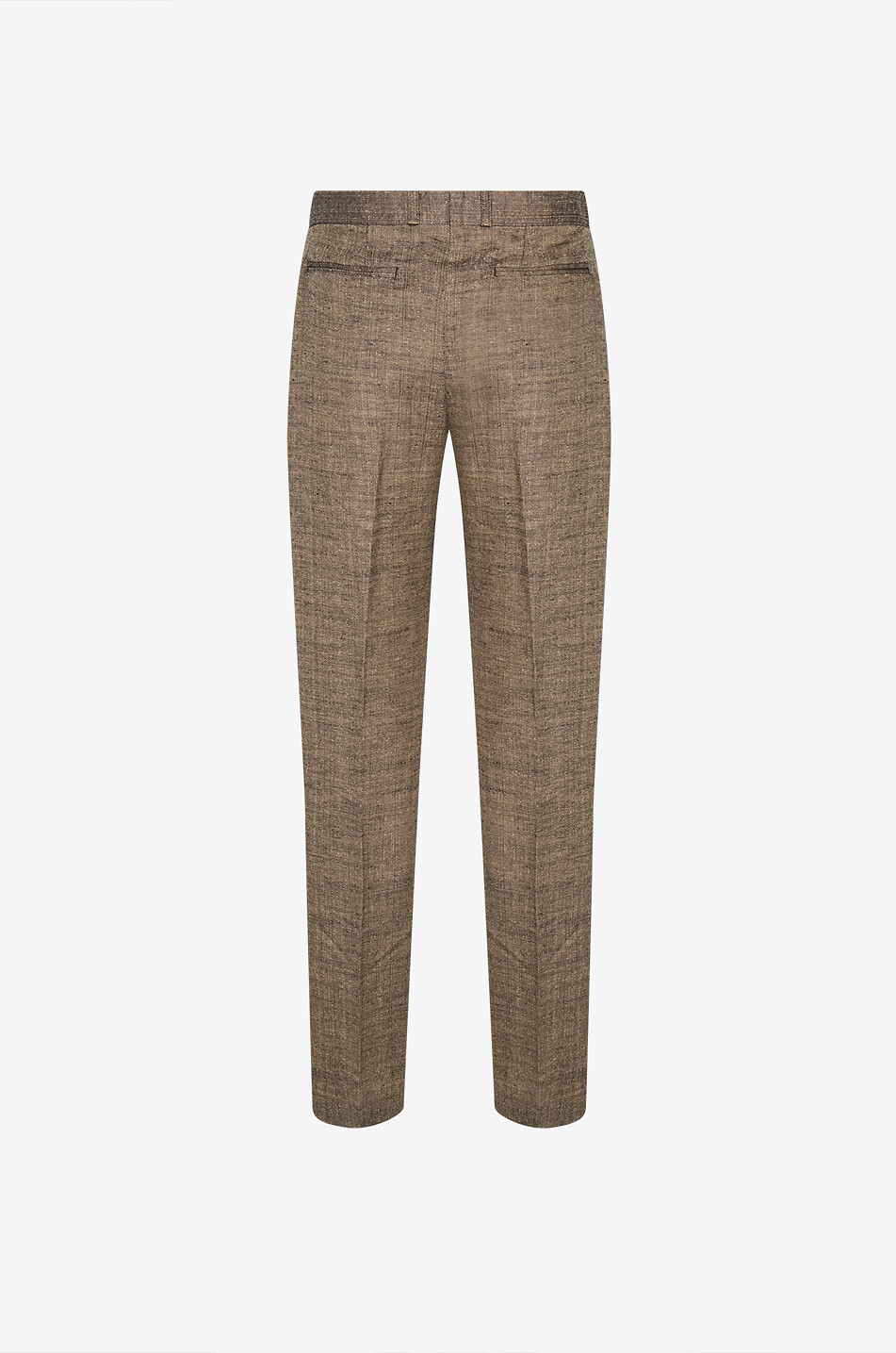 OUR LEGACY Pantalon droit en lin coton et soie Slack Homme MARRON 2