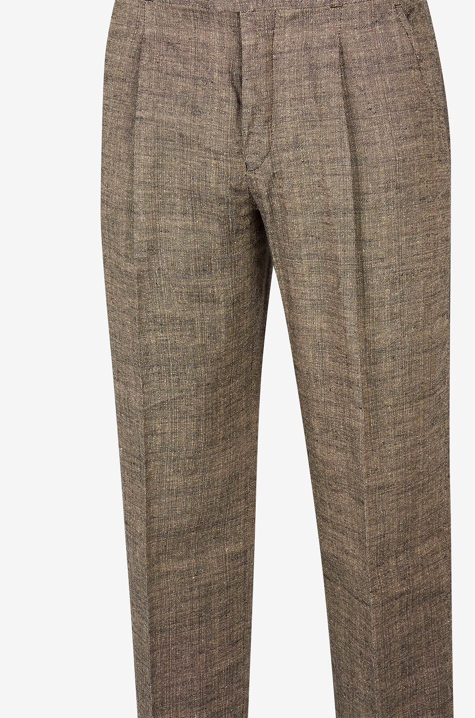 OUR LEGACY Pantalon droit en lin coton et soie Slack Homme MARRON 3