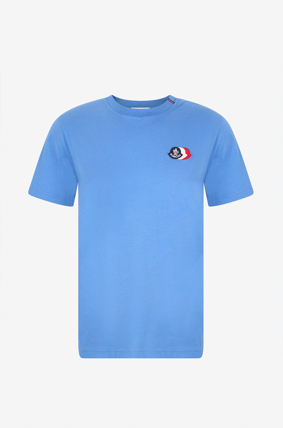 MONCLER Round-neck jersey cotton t-shirt Men BLUE 1