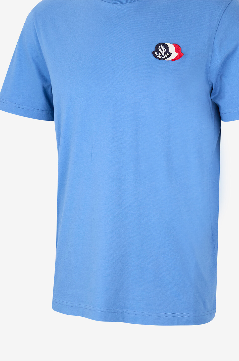 MONCLER Round-neck jersey cotton t-shirt Men BLUE 3