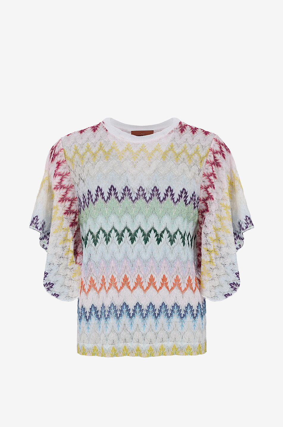 MISSONI Crewneck viscose knit top Women MULTI COLOURED 1