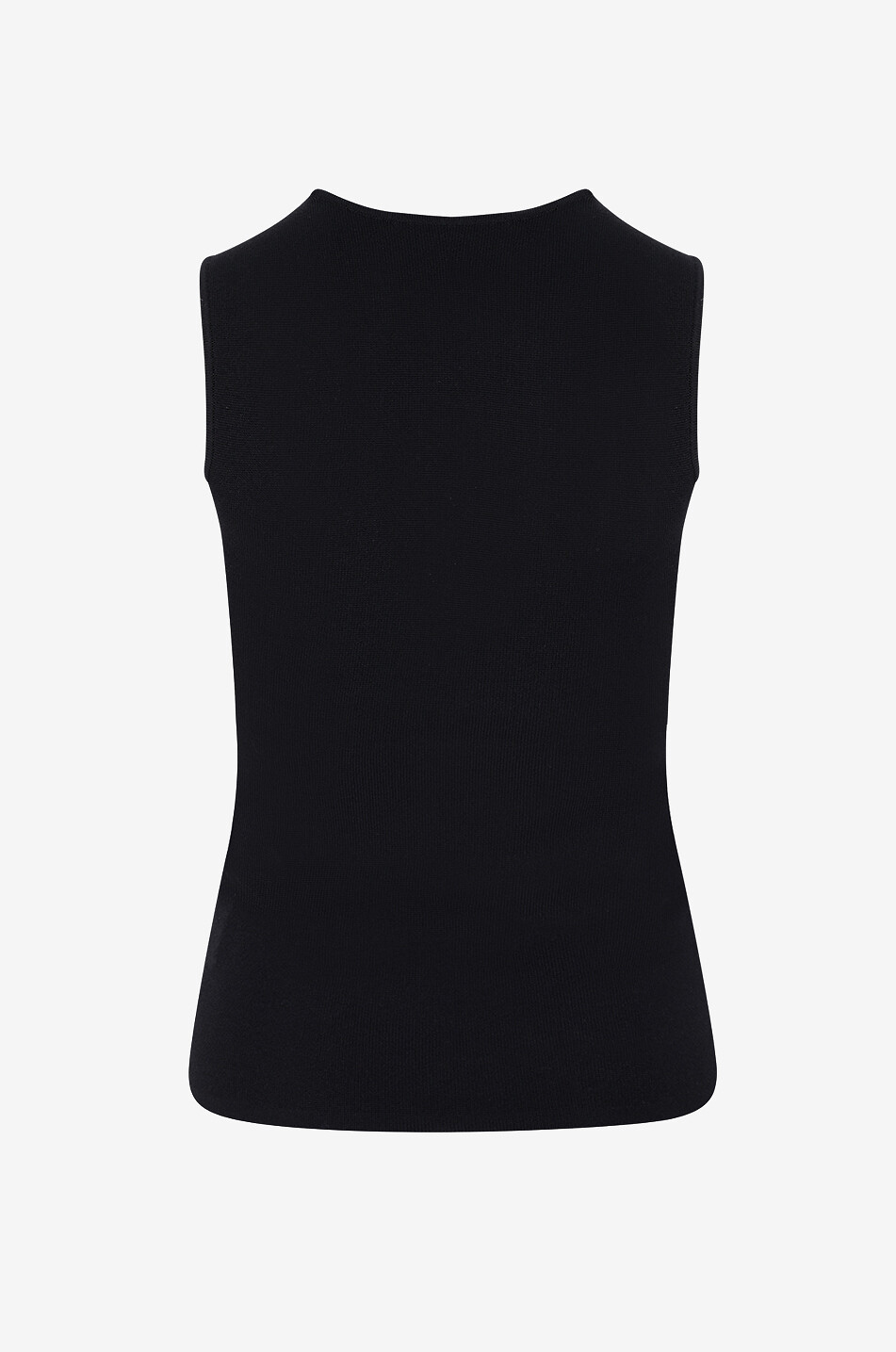 RÓHE Top sans manches à col carré en viscose mélangée Femme NOIR 2