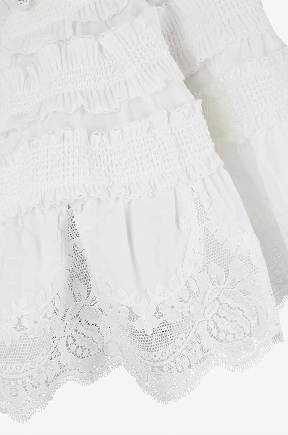 ZIMMERMANN Alchemy square-neck lace-trimmed top Women EGGSHELL 3