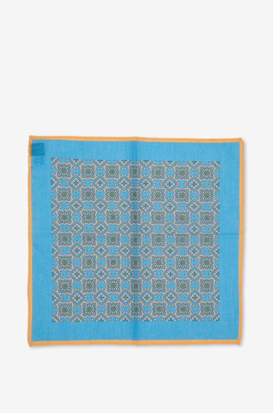 BIGI CRAVATTE Quadratische Pochette aus Baumwolle mit Print Herren HELLBLAU 3