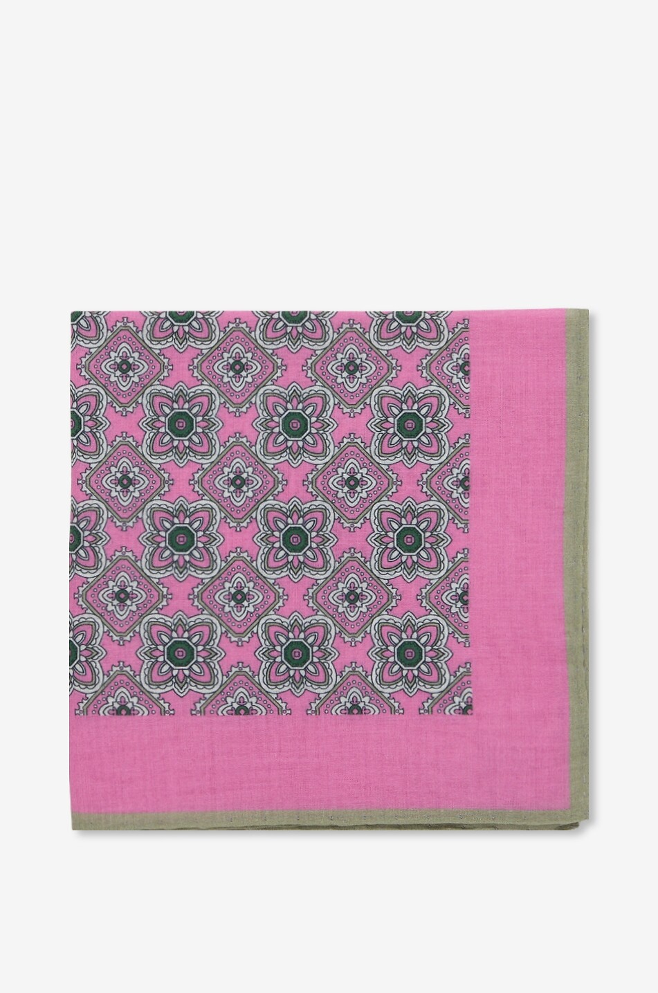Quadratische Pochette aus Baumwolle mit Print