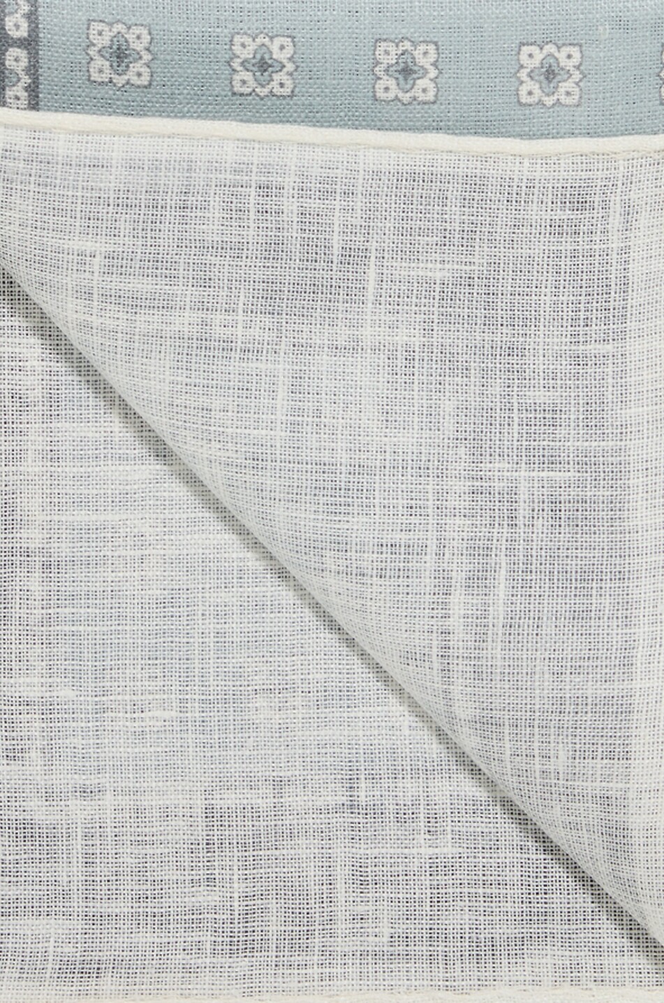 BIGI CRAVATTE Square printed linen pouch Men LIGHT GREY 2