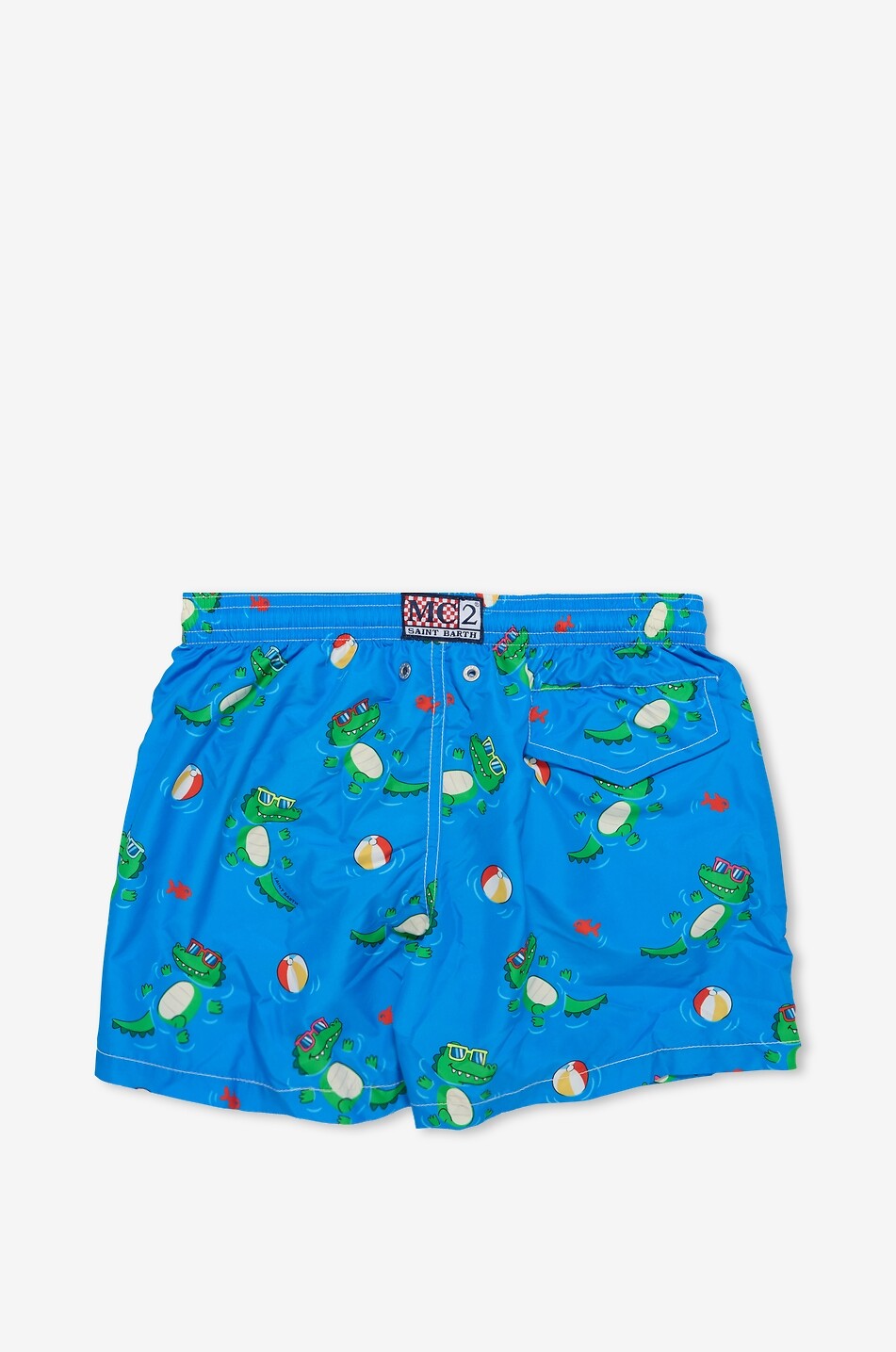 MC2 SAINT BARTH Short de bain garçon imprimé Jean Lighting Garçon BLEU MOYEN 2