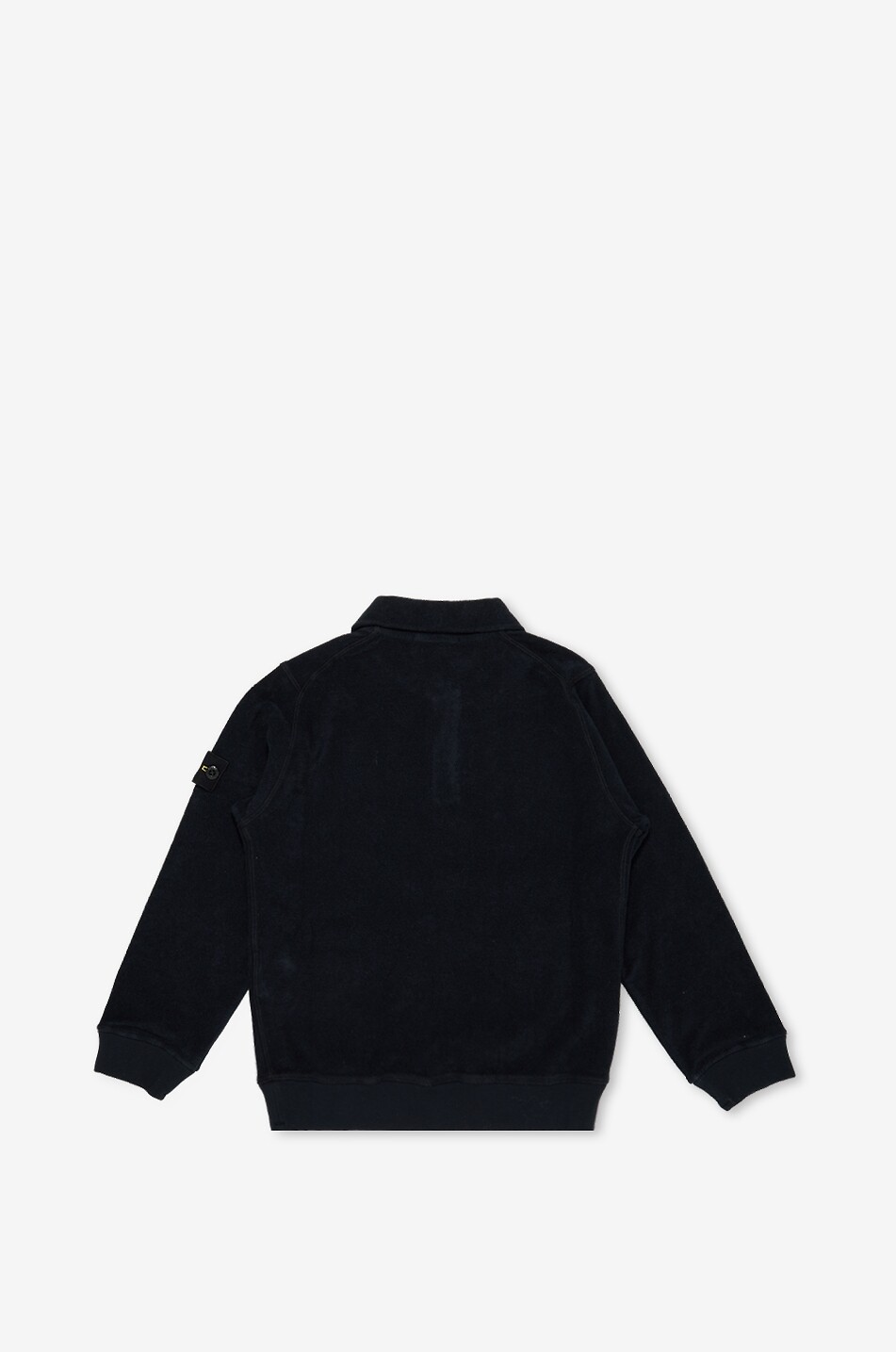 STONE ISLAND JUNIOR 6100011 boy's long-sleeved towelling cotton polo shirt Boy DARK BLUE 2