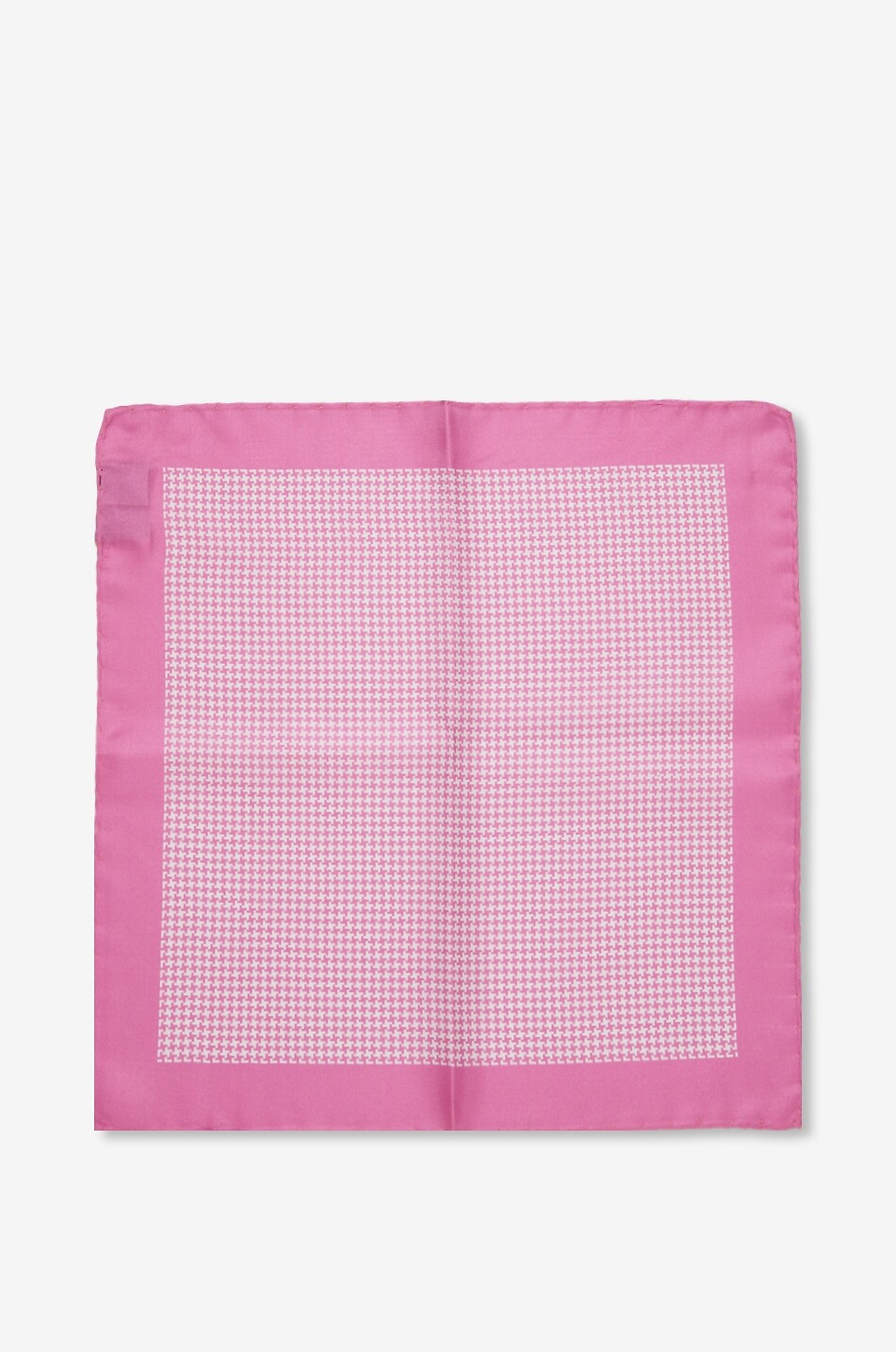 BIGI CRAVATTE Quadratische Pochette aus Seide mit Hahnentrittmuster Herren HELLROSA 3