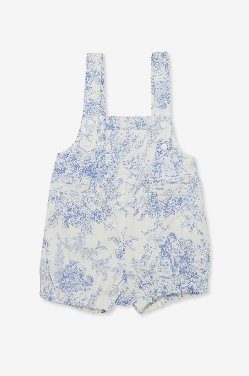 LES SONGES DE CELESTE Ysee Toile de Jouy cotton baby romper Baby BLUE 1