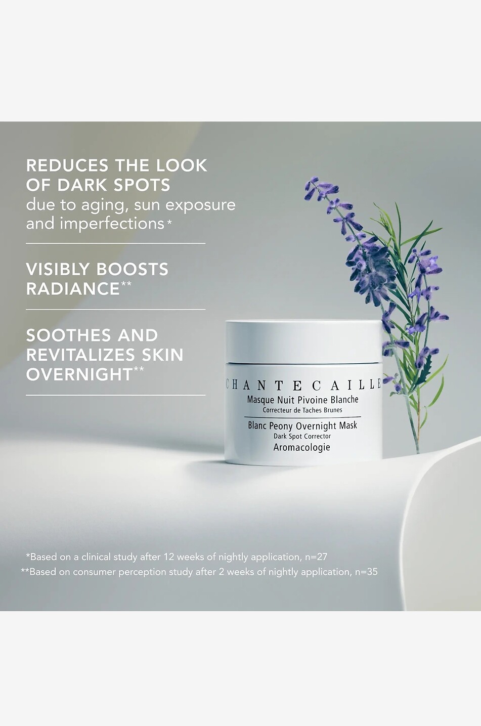 CHANTECAILLE Masque nuit correctrice taches brunes Aromacologie Pivoine Blanche - 50ml Unisexe Incolore 3
