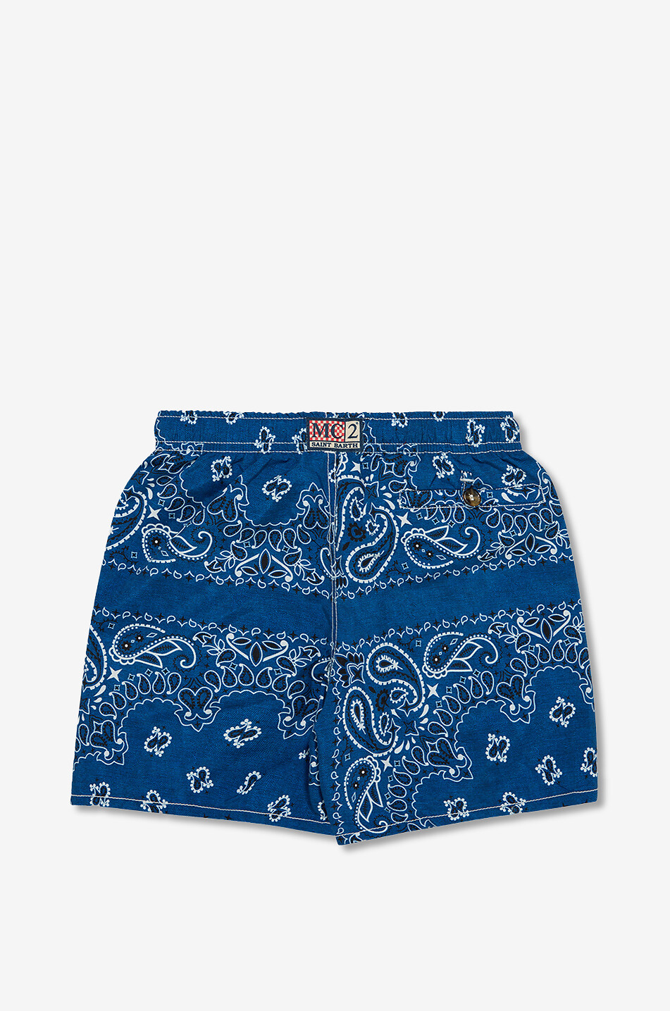MC2 SAINT BARTH Short de bain imprimé bandana garçon Caprese Garçon BLEU FONCE 2