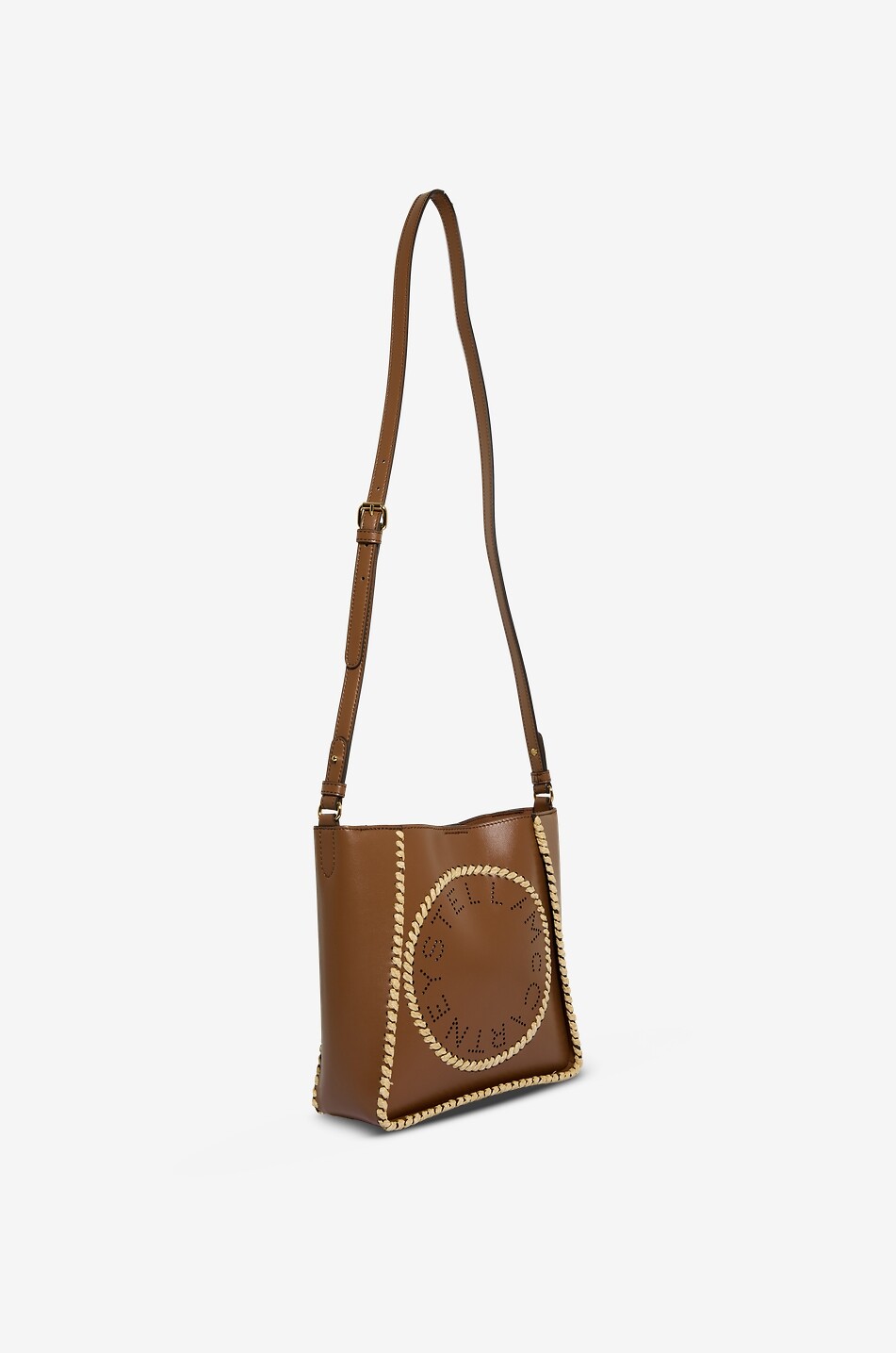 STELLA McCARTNEY Rectangular shoulder bag with adjustable strap Women BROWN 2